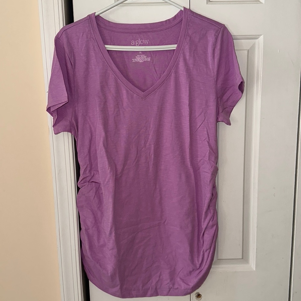 A:glow women’s maternity shirt sleeve top